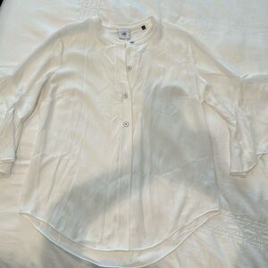 Cabi White Float Blouse